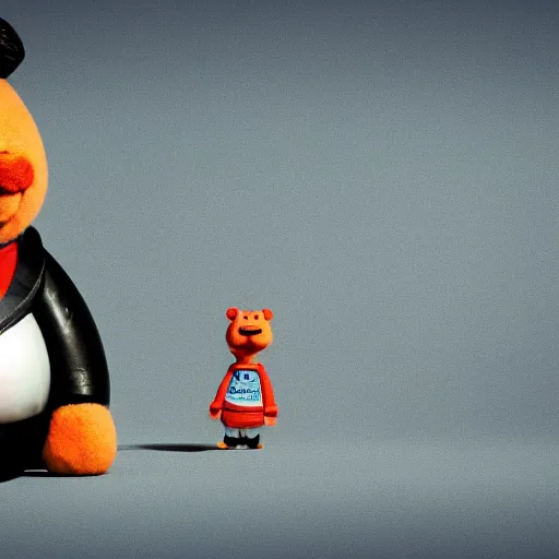 Prompt: little mr xi jinping by roger hargreaves and jim henson. octane render