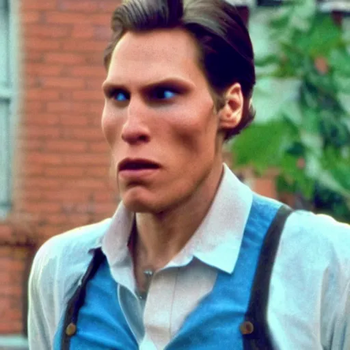 Image similar to Live Action Still of Jerma in Benny and Joon, real life, hyperrealistic, ultra realistic, realistic, highly detailed, epic, HD quality, 8k resolution, body and headshot, film still