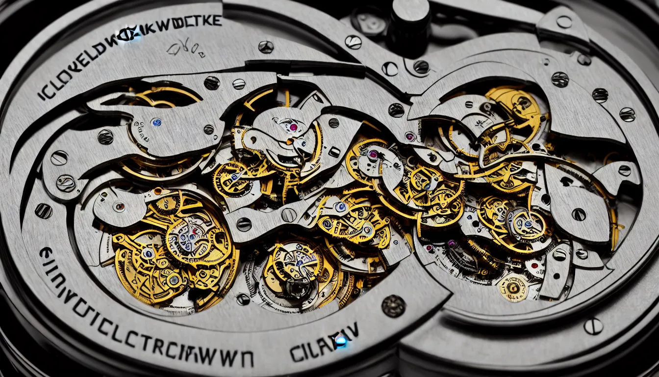 Prompt: inside a clockwork watch, hyper realistic photo, full colour, upscale, 8 k