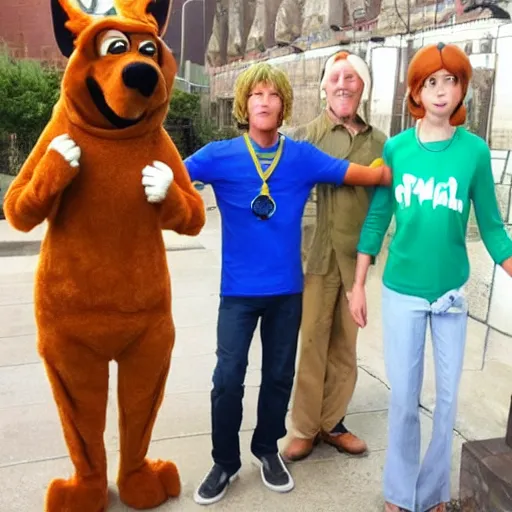 Image similar to scooby doo in real life