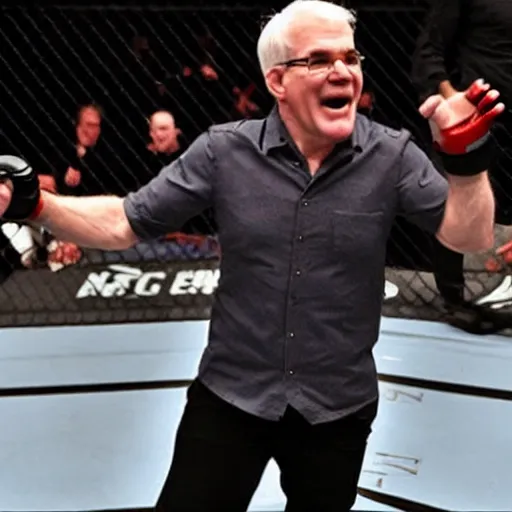 Image similar to steve martin in the ufc