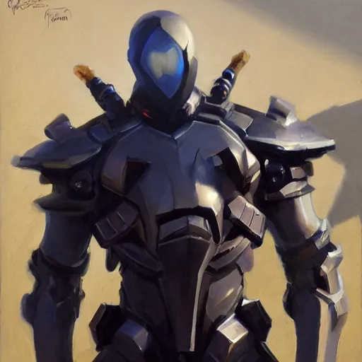 Image similar to greg manchess portrait painting of an armored dark fancy iron spiderman as overwatch character, medium shot, asymmetrical, profile picture, organic painting, sunny day, matte painting, bold shapes, hard edges, street art, trending on artstation, by huang guangjian, gil elvgren, ruan jia, greg rutkowski, gaston bussiere