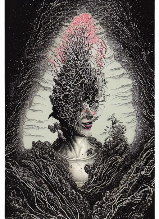 Prompt: Volcanoes goddess painting by Dan Hillier, trending on artstation, artstationHD, artstationHQ, 4k, 8k