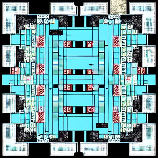 Image similar to game of life 3 d cellular automata developed by ai