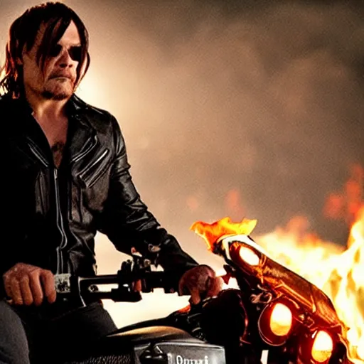 Image similar to Norman reedus as the ghost rider