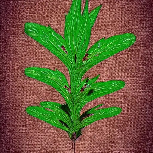 Image similar to a pigweed with a bromeliad pattern, digital art. trending on art station, unreal engine.