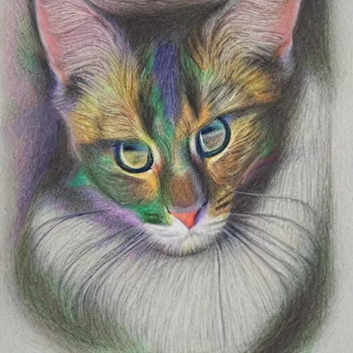 Image similar to colored pencil art