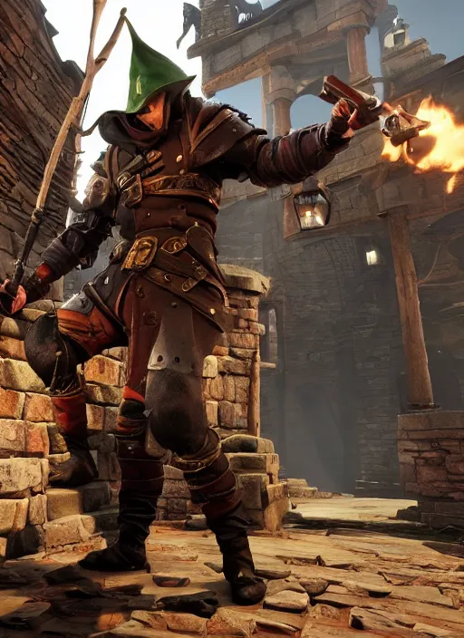 Prompt: Todd Howard in Vermintide 2, gameplay, 8k, HD