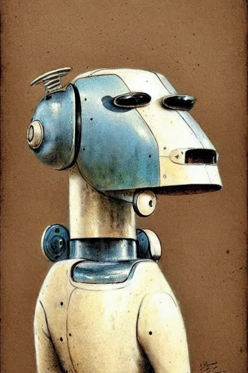 Image similar to (((((1950s retro robot dog . muted colors.))))) by Jean-Baptiste Monge !!!!!!!!!!!!!!!!!!!!!!!!!!!