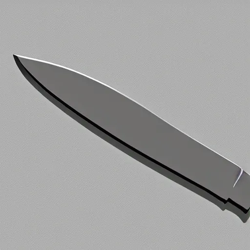 Image similar to cad render of a generative design knife