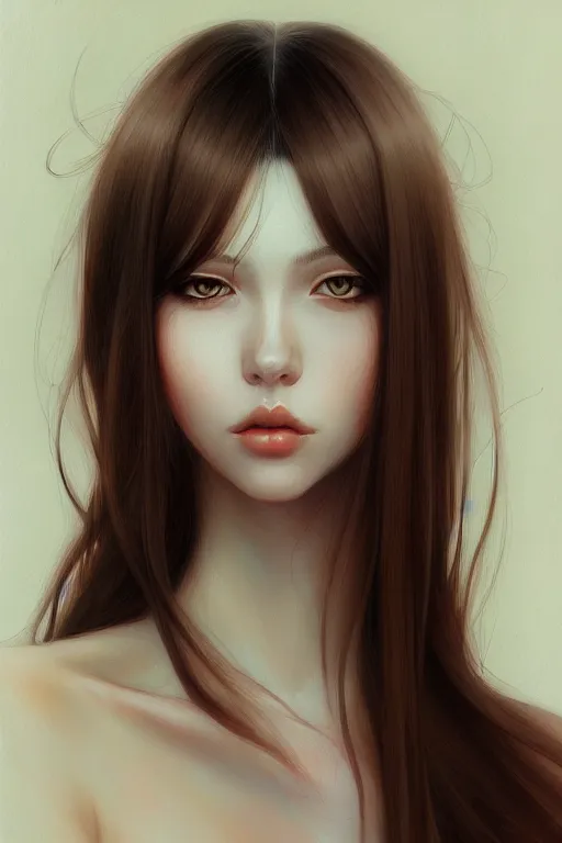 Image similar to clear portrait of a transilvanian attractive women, digital painting, artstation, concept art, smooth, sharp focus, illustration, art by miho hirano