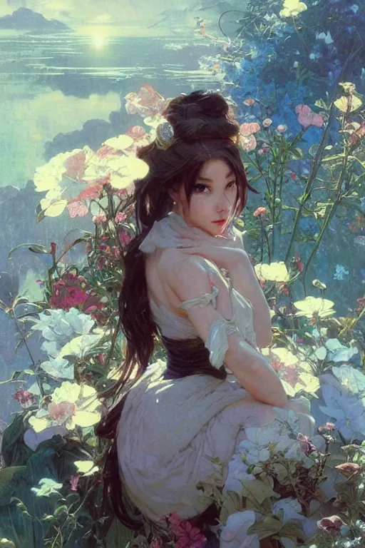 Prompt: 🌸✨::3, by Stanley Artgerm Lau, greg rutkowski, thomas kindkade, alphonse mucha, loish, norman Rockwell,