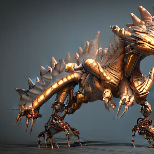 Image similar to robot dragon, unreal engine 5, octane rendering, artstation