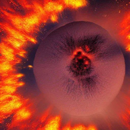 Image similar to nuclear explosion, sharpen, vivid, 8K