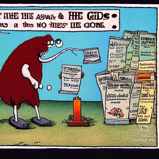 a hilarious comic, gary larson, the far side, | Stable Diffusion | OpenArt