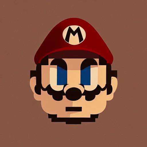 Image similar to face icon stylized minimalist super mario bros., loftis, cory behance hd by jesper ejsing, by rhads, makoto shinkai and lois van baarle, ilya kuvshinov, rossdraws global illumination