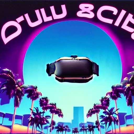 Prompt: oculus ad from the 8 0's, synthwave, high detail