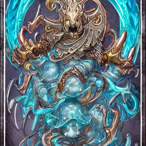 Image similar to water elementals, d & d style, trending on artstation, colorful, intricate,