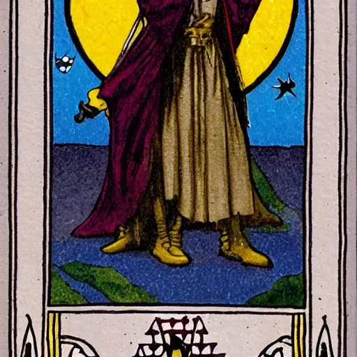 Image similar to tarot card of the magician, rider waite