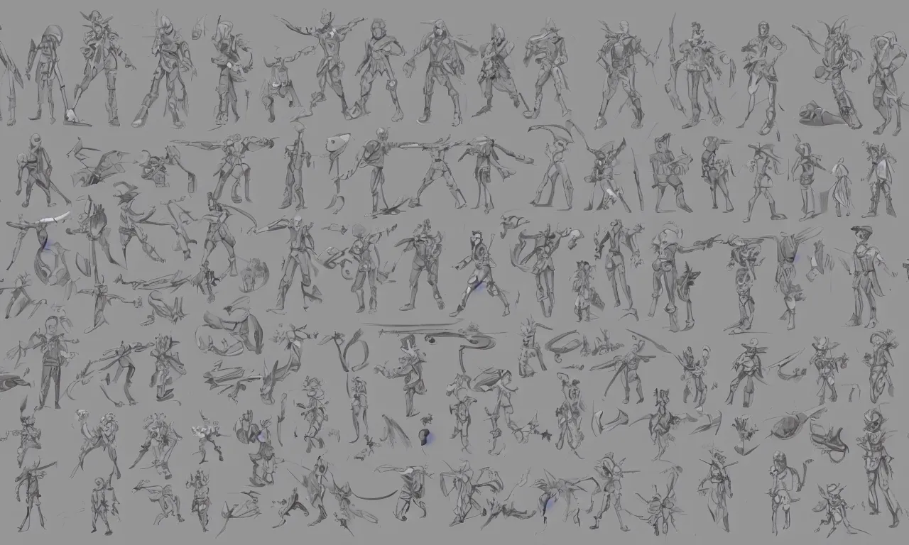 Character walking and running animation poses (8 directions) - Better Crops, Stable Diffusion Poses