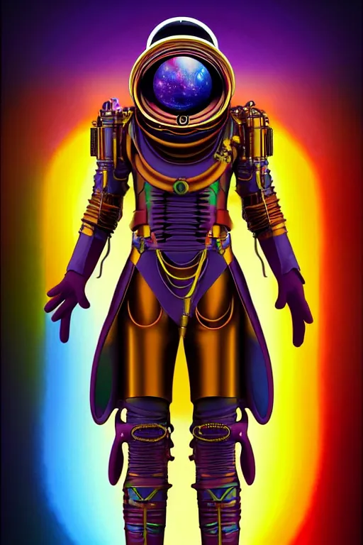 Image similar to max chroma planetary prince character concept fantasy hyperrealistic detailed movie cinematic action scene in full color scientist gear steampunk colorscientist of color max chroma planetary prints by max chroma, greg rutkowsky, android jones, alex grey