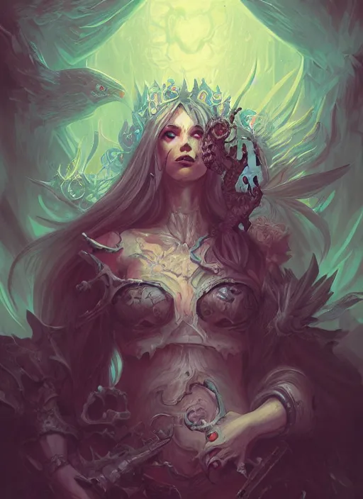 Prompt: fineart illustration of the necromancer, illustrsted by ross tran, hyper detailed, fantasy surrealism, crisp