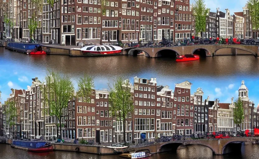 Image similar to Amsterdam in the style of family guy