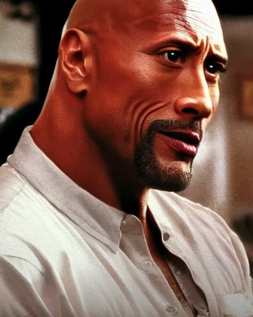 Image similar to film still close up shot of dwayne johnson in the movie goodfellas. photographic, photography