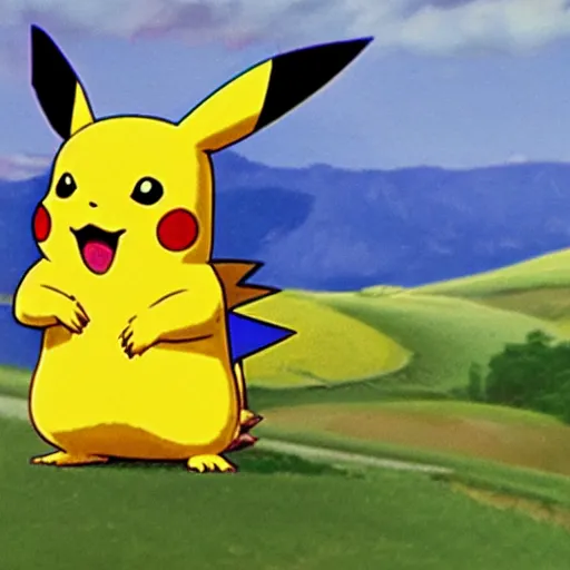 Image similar to Pikachu, ghibili