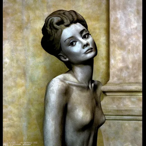 Image similar to audrey hepburn art by auguste rodin