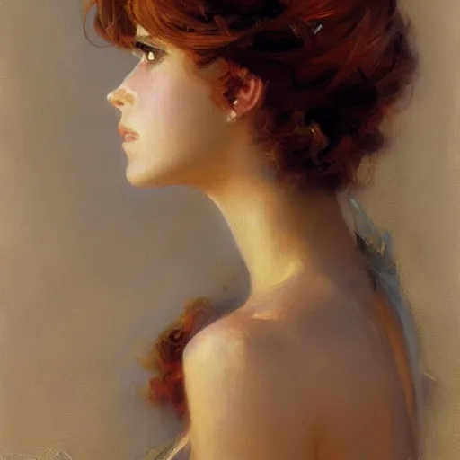 Prompt: detailed portrait of beautiful anime girl, painting by gaston bussiere, craig mullins, j. c. leyendecker