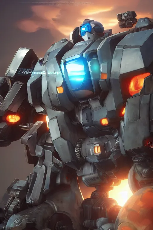 Image similar to mechwarrior 5 : mercenaries mech megaman transformer robot boss tank engine game octane render, 4 k, hd 2 0 2 2 3 d cgi rtx hdr style chrome reflexion glow fanart jesper ejsing, by rhads, makoto shinkai borderlands and by feng zhu rossdraws artstation by digital cinematic pixar and disney unreal zbrush central hardmesh