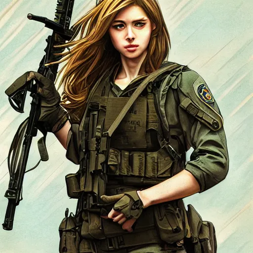 special navy seal girl in firefight, anime style, long | Stable ...