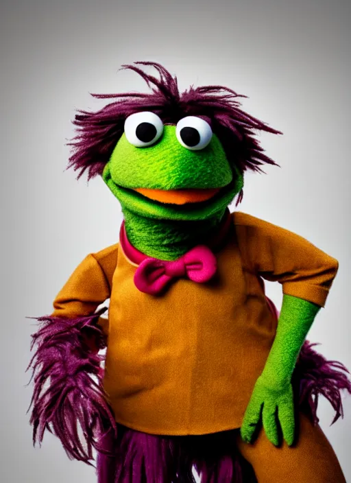 Image similar to studio portrait still of muppet dwight schrute as a muppet muppet as a @ muppet, 8 k, studio lighting, key light,