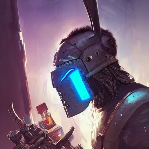 Image similar to cyberpunk viking helmet mask warrior goddess robot ninja fantasy, art gta 5 cover, official fanart behance hd artstation by jesper ejsing, by rhads, makoto shinkai and lois van baarle, ilya kuvshinov, ossdraws