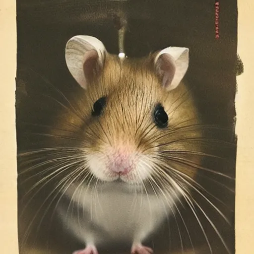 Image similar to “ a portrait of a hamster in military uniform, vietnam war theme ”