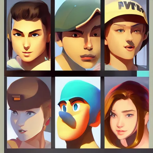 Image similar to face icon stylized minimalist nintendo 6 4, loftis, cory behance hd by jesper ejsing, by rhads, makoto shinkai and lois van baarle, ilya kuvshinov, rossdraws global illumination