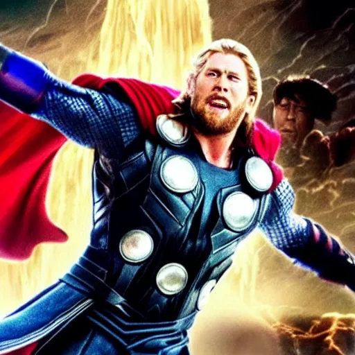 Prompt: thor in the korea