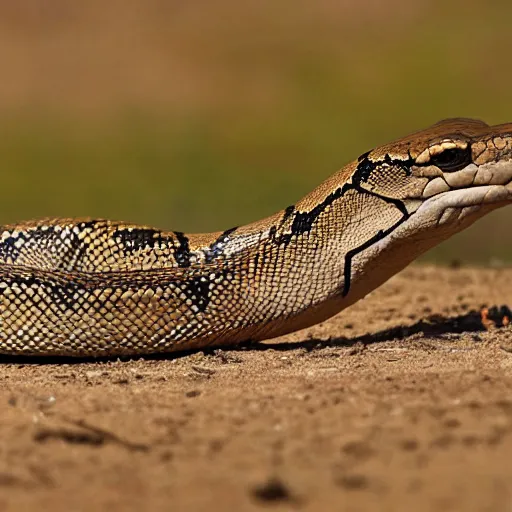 Prompt: a 4 legged snake