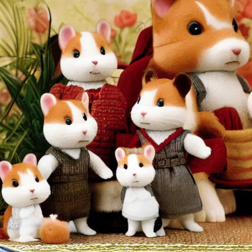 Image similar to calico critters the godfather