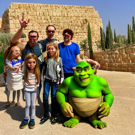 Image similar to shrek visit in israel