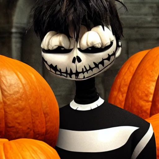 Image similar to Cillian Murphy as Jack the Pumpkin King