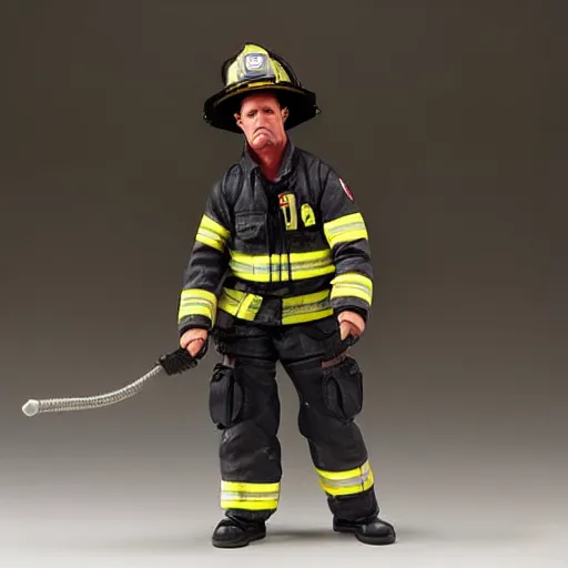 firefighter action figure highly detailed studio Stable Diffusion