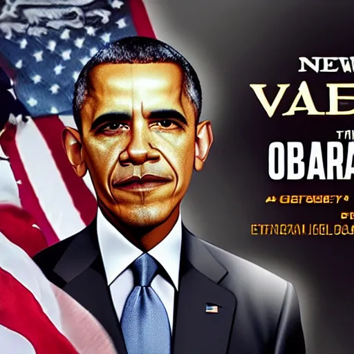 Image similar to promotional advertisement of the new valorant agent, Obama, Obama is the newest dualist now available in game, play as Obama on September 20th only in valorant