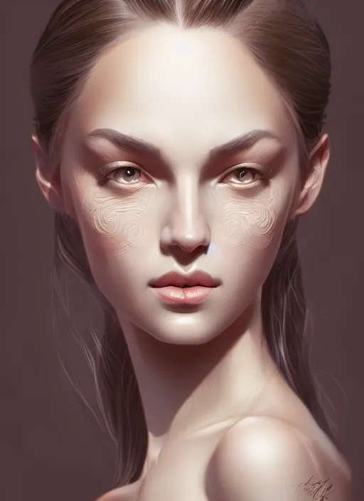 Image similar to portrait of female, intricate, elegant, highly detailed, digital painting, artstation, concept art, smooth, sharp focus, illustration