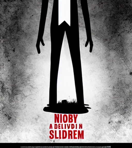 Image similar to a movie about slenderman, movie poster, horror movie, scary, hd