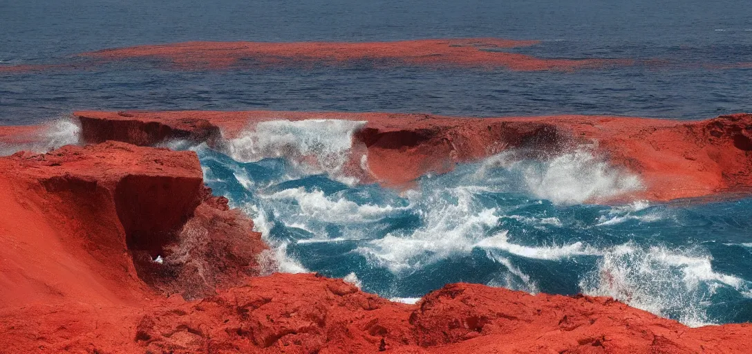 Prompt: moses splitting the red sea apart. beautiful scenery. photorealistic, photography, directed by tod howard