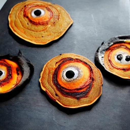 Prompt: sauron eye pancake