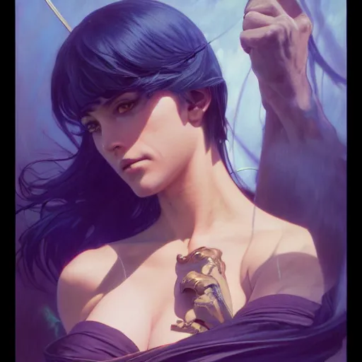 Prompt: highly detailed vfx portrait of nico robin, stephen bliss, greg rutkowski, loish, rhads, beeple, makoto shinkai, tom bagshaw, alphonse mucha, sharp focus, art by artgerm and greg rutkowski, stanley kubrick, backlit, harsh overhead sunlight, blue eyes,