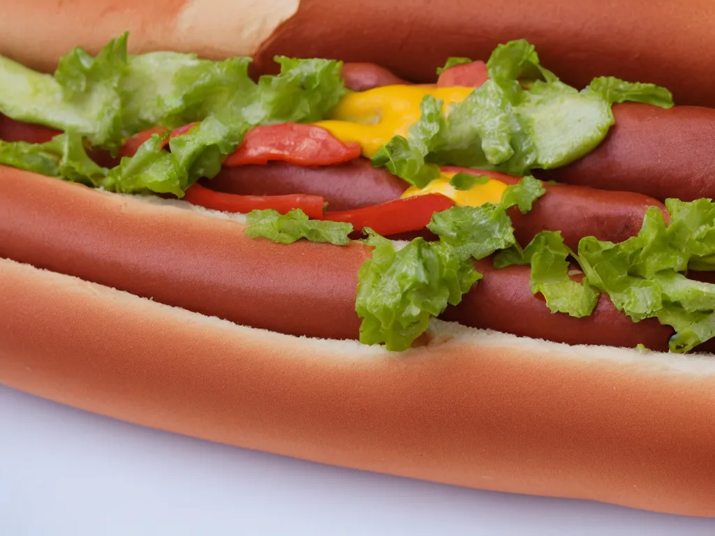 Prompt: close up photo of a hot dog ,realistic photo, 4k, 8k